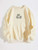 Fifth Avenue DIFT302 Mushroom Printed Sweatshirt - Cream