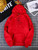 Fifth Avenue DIFT305 Floral Print Hoodie - Red
