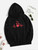 Fifth Avenue DIFT308 Butterfly Print Hoodie - Black
