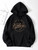 Fifth Avenue DIFT327 Vintage Print Hoodie - Black