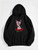 Fifth Avenue DIFT330 Floral Deer Print Hoodie - Black