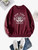 Fifth Avenue DIFT332 New York Printed Sweatshirt - Maroon