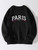 Fifth Avenue DIFT335 Paris Printed Sweatshirt - Black
