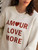 Fifth Avenue DIFT336 Love Amour Printed Sweatshirt - Cream