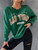 Fifth Avenue DIFT348 Las Vegas Printed Sweatshirt - Green