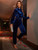 Fifth Avenue Womens Velvet Sweatshirt and Pants Co-Ord Set FAVELC20