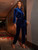 Fifth Avenue Womens Velvet Sweatshirt and Pants Co-Ord Set FAVELC20