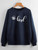 Fifth Avenue DIFT349 Bee Kind Printed Sweatshirt - Navy Blue