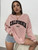 Fifth Avenue DIFT367 California Printed Sweatshirt - Pink