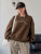 Fifth Avenue DIFT368 Powerful Printed Sweatshirt - Brown