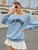 Fifth Avenue DIFT374 Los Angeles Printed Sweatshirt - Blue