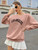 Fifth Avenue DIFT374 Los Angeles Printed Sweatshirt - Pink
