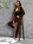 Fifth Avenue Womens Velvet Jacket and Pants Co-Ord Set FAVELC21
