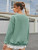Fifth Avenue DIFT386 Smiley Face Printed Sweatshirt - Mint Green