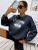 Fifth Avenue DIFT387 Baton Rouge Printed Sweatshirt - Blue