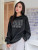 Fifth Avenue DIFT390 Free Printed Sweatshirt - Black