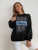 Fifth Avenue DIFT398 Unknown Side Of Life Printed Sweatshirt - Black