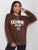 Fifth Avenue DIFT422 Exclusive Happy Girl Printed Sweatshirt - Brown