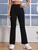 Fifth Avenue Women's Flared Detail Wide Leg Jogger Pants FAWFJP8