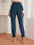 Fifth Avenue Women's Georgette Tie Detail Elastic Waist Pants FAWEWP1