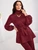 Fifth Avenue Women's Georgette High Neck Top and Pants Set - FAWGTPS7