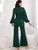 Fifth Avenue Women's Georgette High Neck Top and Pants Set - FAWGTPS8
