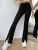 Fifth Avenue Women's Button Waist Flare Detail Pants FAWLP16