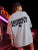 Fifth Avenue DIFT459 Oversized Anti Social Butterfly Printed T-Shirt - Grey