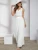 Fifth Avenue Women's Elastic Waist Chiffon Overlay Detail Wide Leg Pants FAWLP21