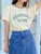 Fifth Avenue DIFT521 Oversized Fine Printed T-Shirt - Cream
