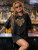 Fifth Avenue DIFT530 Oversized Heart Printed T-Shirt - Black