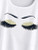 Fifth Avenue Women's Dolman DIFT537 Printed T-Shirt - White