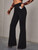 Fifth Avenue Women's Flared Detail Wide Leg Jogger Pants FAWFJP10