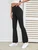 Fifth Avenue Women's Flared Detail Overlap Waist Wide Leg Jogger Pants FAWFJP11