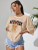 Fifth Avenue DIFT541 New York Bear Printed T-Shirt - Cream