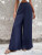 Fifth Avenue Women's Button Detail Wide Leg Pants FAWLP26