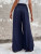 Fifth Avenue Women's Button Detail Wide Leg Pants FAWLP26