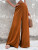 Fifth Avenue Women's Button Detail Wide Leg Pants FAWLP27
