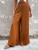 Fifth Avenue Women's Button Detail Wide Leg Pants FAWLP27