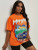 Fifth Avenue DIFT543 Car Printed T-Shirt - Orange
