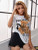 Fifth Avenue DIFT544 Bear Printed T-Shirt - White