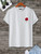 Fifth Avenue Pocket Flower Printed MIFT35 T-Shirt - White