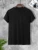 Fifth Avenue Back Floral Printed MIFT37 T-Shirt - Black