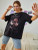 Fifth Avenue DIFT546 Floral Printed T-Shirt - Black