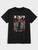 Fifth Avenue Japanese Cat Printed MIFT65 T-Shirt - Black