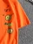 Fifth Avenue Smiley Printed MIFT91 T-Shirt - Orange