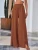 Fifth Avenue Women's Wide Leg Slit Waist Detail Pants FAWLP40