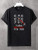 Fifth Avenue Think Outside The Box Printed MIFT112 T-Shirt - Black
