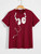 Fifth Avenue Headphones Printed MIFT115 T-Shirt - Maroon