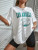 Fifth Avenue DIFT562 Los Angeles Printed Oversized T-Shirt - White